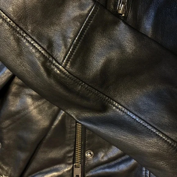 Master Supply Co Genuine Leather Unisex Jacket Sz S - Picture 12 of 16